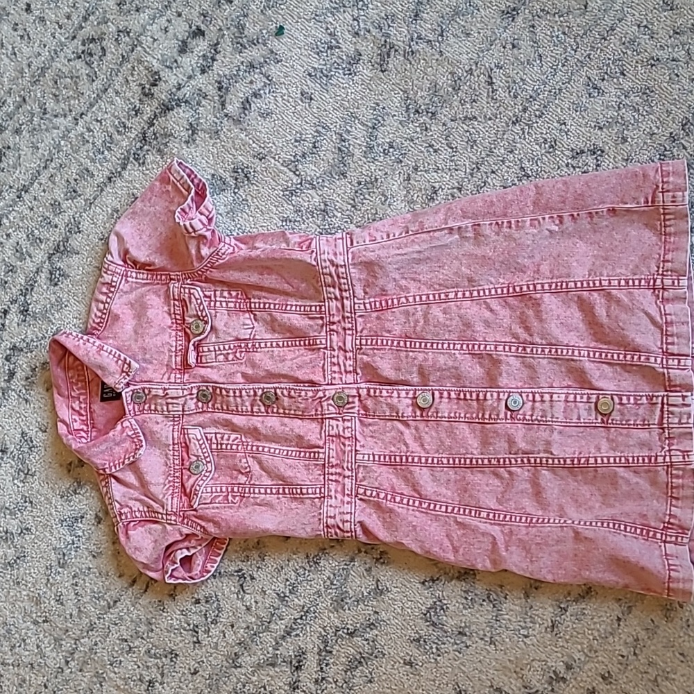 Girl's pink denim Gap dress size Medium